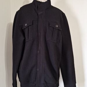 Marc Anthony Black Military Field Jacket